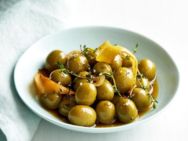 Цитрусовые маринованные оливки